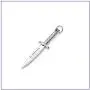 Fusamk Fashion Titanium Steel Dagger Tag Pendant Knife Necklace Fusamk Fashion Titanium Steel Dagger Tag Pendant Knife Necklace