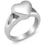 Simple Heart Cremation Urn Ring for Ashes Hold Loved Ones Ashes Memorial Jewelry for Funeral Keepsake Gift