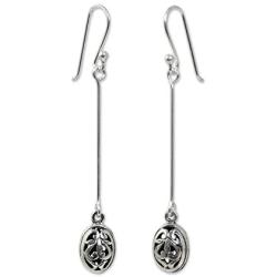 NOVICA .925 Sterling Silver Dangle Earrings Falling For You