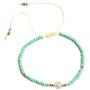 Pingyongchang 10 Pcs Friendship Bracelets Boho 6MM Beades Bracelet for Women Polymer Clay Rainbow Bracelet Elastic Rope Heishi Bracelet Set Summer Beach Jewelry