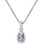 Sterling Silver Genuine or Synthetic Gemstone 8x6mm Teardrop Bezel-Set Dainty Pendant Necklace Sterling Silver Genuine or Synthetic Gemstone 8x6mm Teardrop Bezel-Set Dainty Pendant Necklace