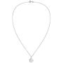 AeraVida Cute Plain Round Locket .925 Sterling Silver Pendant Necklace