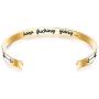 BEAUTY CHARM Bracelets Inspirational Gifts for Men Women Teens Girls, Stainless Steel Personalized Engraved Positive Quote Keep Going Bracelets Cuff Bangle Motivational Encouragement Jewelry Gifts