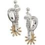 Montana Silversmiths Sparkling Spurs Drop Earrings