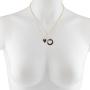 Lux Accessories Sista Sister Big Sis Lil Heart Charm Pendant Necklace Set 2PC