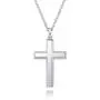 MONBO Cool Cross Pendant Necklace Classic High Polish Sterling Silver Shiny Cross Pendant Long Necklace for Men/Women MONBO Cool Cross Pendant Necklace Classic High Polish Sterling Silver Shiny Cross Pendant Long Necklace for Men/Women