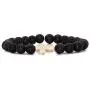 Xusamss Fashion 8mm Lava Rock Essential Oil Diffuser Bracelet Religious Cross Elastic Link Bracelet,7 1/2 Wrist Xusamss Fashion 8mm Lava Rock Essential Oil Diffuser Bracelet Religious Cross Elastic Link Bracelet,7 1/2 Wrist