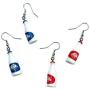 YONYou 2 pairs Funny Cartoon Milk Bottle Drop Earring,Creative Wine Bottle Resin Personality Dangle Earring Party Jewelry