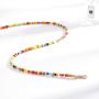 Aetorgc Boho Layered Choker Necklace Chain Love Necklaces Multi Color Beaded Necklace Jewelry for Women and Girls