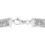 Miabella 925 Sterling Silver Italian Byzantine Beaded Mesh Link Chain Bracelet for Women 6.5, 7, 7.5, 8 Inch Handmade in Italy Miabella 925 Sterling Silver Italian Byzantine Beaded Mesh Link Chain Bracelet for Women 6.5, 7, 7.5, 8 Inch Handmade in Italy