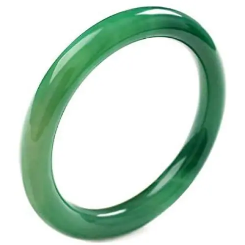 HSUMING Jade Bangle Bracelets for Women, Classical Chinese Style Ink Green Agate Jade Bangles HSUMING Jade Bangle Bracelets for Women, Classical Chinese Style Ink Green Agate Jade Bangles