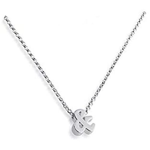 YINLIN Dainty Gold Silver Symbol Ampersand Necklace