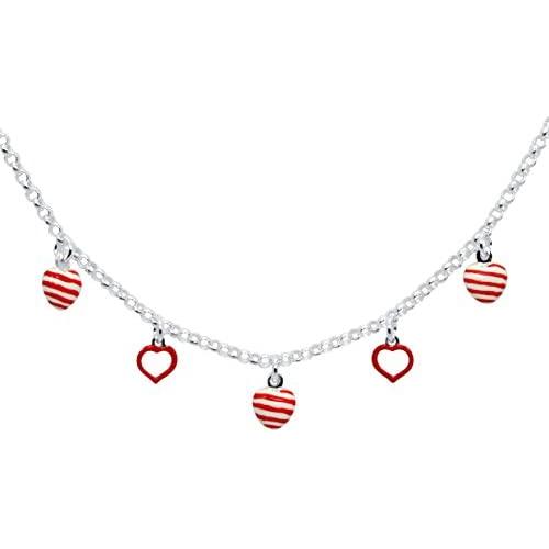 UNICORNJ Sterling Silver 925 Childrens Necklace with Enamel Charm Italy