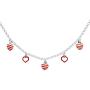 UNICORNJ Sterling Silver 925 Childrens Necklace with Enamel Charm Italy