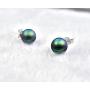Sterling Silver Pearl Earrings Hypoallergenic Studs Round Ball Pearl Earrings White Button Pearl Beads Earrings Piercing Earrings Gift for Women,Girls