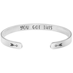Joycuff Inspirational Bracelets for Women Best Friend Encouragement Gifts for Her Mantra Cuff Bangle