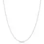 925 Sterling Silver Moon Bead Necklace. Solid Silver Bead Necklace For Men and Women, Jewelry Gift