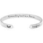 Joycuff A Piece of My Heart is in Heaven Memorial Jewelry Loss of Loved One Sympathy Gifts for Women Remembrance Mantra Cuff Bracelet