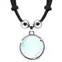 Mia Jewel Shop Crescent Half Moon and Stars Celestial Silver Metal Round Semi Precious Healing Gemstone Crystal Cabochon Pendant Adjustable Necklace Mia Jewel Shop Crescent Half Moon and Stars Celestial Silver Metal Round Semi Precious Healing Gemstone Crystal Cabochon Pendant Adjustable Necklace