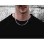 Savlano 925 Sterling Silver 6.5mm Italian Solid Figaro Link Chain Necklace With Gift Box For Men & Women - Made in Italy