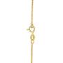 Brights Collection 925 Sterling Silver 0.85MM 18'' Italian Box Chain With 14K Yellow Gold Plated Silver Jewelry Prime Gift for Womens