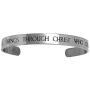 FORGIVEN JEWELRY Philippians 413 Stainless Steel Cuff Bracelet I Can Do All Things Through Christ