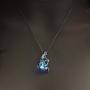 Mermaid Luminous Pendant Necklace for Women Teen Girl Gift Jewelry