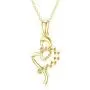 14k Gold Heart Pendant Necklace for Women, Real Yellow Gold Chain Necklace Jewelry Gifts for Mother Wife Daughter, 18 Inch 14k Gold Heart Pendant Necklace for Women, Real Yellow Gold Chain Necklace Jewelry Gifts for Mother Wife Daughter, 18 Inch