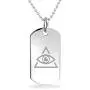 Illuminati Custom Engraved Pendant Charm with Necklace Keychain Jewelry or Bags Illuminati Custom Engraved Pendant Charm with Necklace Keychain Jewelry or Bags
