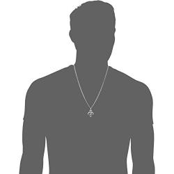 Star Wars Jewelry Mandalorian Cut Out 925 Sterling Silver Mens Pendant Necklace