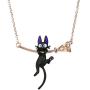 Studio Ghibli Kikis Delivery Service Jiji Hanging on Broom Necklace