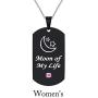 SunnyHouse Jewelry His & Hers Matching Set Couple Pendant Necklace My Sun and Stars Moon of My Life Dog Tag in a Gift Box