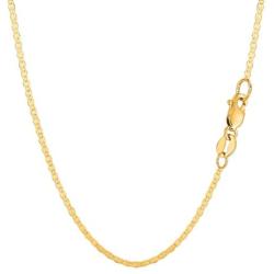 14k Yellow Gold Mariner Link Chain Necklace, 1.7 mm