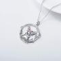 PEIMKO Sterling Silver Bunny Necklace Cute Rabbit Animal Necklace Easter Jewelry Birthday Gift for Women Girl