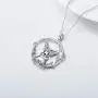 PEIMKO Sterling Silver Bunny Necklace Cute Rabbit Animal Necklace Easter Jewelry Birthday Gift for Women Girl