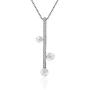 LGSY 925 Sterling Silver Cubic Zircon Pearl Bail Pendants for Pearl Jewely Making, Design Pendant Fitting for Fashion Jewlery