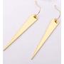 Geometric Triangle Rectangle Dangle Earrings for Women 18K Gold Plated Drop Minimalist Costume Jewelry