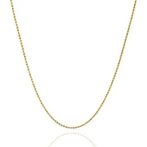 Jewelry Atelier Gold Chain Necklace Collection - 14K Solid Yellow Gold Filled Rope Chain Necklaces for Women and Men with Different Sizes (2.1mm, 2.7mm, or 3.8mm)