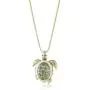 Betsey Johnson Sea Excursion Long Necklace with Turtle Pendant