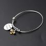 WUSUANED Honey Bee Bracelet Bee Happy Inspirational Jewelry Gift for Bee Lover