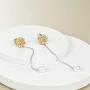 POPKIMI Pearl Earrings for Women 925 Sterling Silver Dangle Drop Earrings