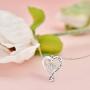 Distance I Love You to The Moon and Back Necklace 925 Sterling Silver Heart Pendant Necklace Jewelry Gifts for Women Mom Wife Girls