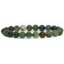 Natural Moss Agate Gemstone Bracelet 7 inch Stretchy Chakra Gems Stones Healing Crystal Energy Quartz Rocks GB8-25