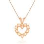Gin & Grace 10K Rose Gold Genuine Pink Morganite Gemstone Pendant Necklace for Women