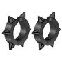 Xusamss Punk Jewelry Stainless Steel Spike Rivet Ear Clip Earrings