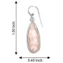 Silver Palace 925 Sterling Silver Natural Gemstone Earrings for Women and Girls