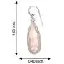 Silver Palace 925 Sterling Silver Natural Gemstone Earrings for Women and Girls