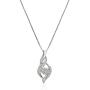 Sterling Silver Diamond Ring Size 7, Earrings, and Pendant Necklace Jewelry Set (1/8 cttw, J-K Color, I2-I3 Clarity)