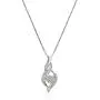 Sterling Silver Diamond Ring Size 7, Earrings, and Pendant Necklace Jewelry Set (1/8 cttw, J-K Color, I2-I3 Clarity)