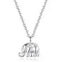DESIMTION Good Luck Elephant Anchor Butterfly Necklace White Gold for Women Teen Girls with Message Card DESIMTION Good Luck Elephant Anchor Butterfly Necklace White Gold for Women Teen Girls with Message Card